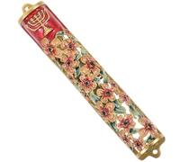SOLUSTRE Mezuzah in Metallo con Pergamena Benedetta per Decorazione Ebraica Placca Sacra da Appendere Fede e Protezione per Ingresso