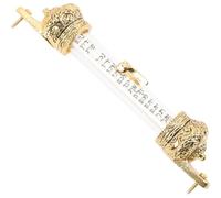 SOLUSTRE Mezuzah in Metallo con Pergamena Religiosa Decorazione Vintage per Porta di Casa Scorrimento Ebraico Benedizione Santità Leggera e Artigianale per Ambienti Religiosi