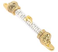 SOLUSTRE Mezuzah Metallo Decorativa per Protezione Religiosa e Design Retro per Decorazione Ebraica Facile da Appendere e Conservare