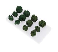 SOLUSTRE Mini Arbusti Artificiali Realistici Set da 12 Pezzi, Decorazioni Paesaggistiche per Modellismo Ferroviario e Micro Paesaggio Fai da Te, Ornamentazione per Giardino, Vasi e Diorami