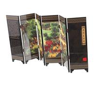 SOLUSTRE Mini Paravento Decorativo in Stile Cinese, Divisorio Per Ambienti Da Tavolo, Schermo Ornamentale Stabile Per Casa e Ufficio, Regalo Per Amanti Della Cultura Cinese