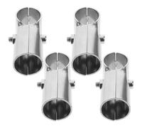 SOLUSTRE Morsetto per Tubi in Acciaio Inossidabile T a 4 Pezzi, Resistente alla Ruggine e Usura, Design Delicato, per Installazione di Strutture per Coltivazione e Scaffali Tubo da 25 Mm