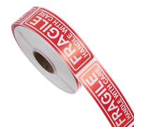 SOLUSTRE Nastro Fragile Adesivo Maneggiare con Cura per Spedizione e Trasloco Etichette di Avvertimento per Oggetti Fragili Decalcomanie di Cautela per Imballaggi