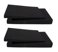 SOLUSTRE Pad Isolante per Altoparlanti in Schiuma Pu Nero 2 Pezzi per Isolamento Acustico e Riduzione Vibrazioni Adesione Forte per Apparecchi Audio