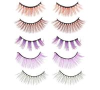 SOLUSTRE Paia Moda 5 Sintetico Finte in e Colorate Naturali Realistiche Halloween e Feste alla per