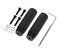 SOLUSTRE Pedali Acrobatici in Lega di Alluminio Neri, Pioli Posteriori per Bicicletta, Accessori per Bici da Montagna e Ciclismo All'aperto, Coppia da 1 Paio Viti da 5 Mm