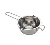 SOLUSTRE Pentola per Sciogliere Margarina e Cioccolato in Acciaio Inossidabile con Manico Isolante per Cucina Domestica e Ristoranti 1200ml