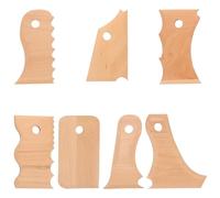 SOLUSTRE per in Legno Khaki per Scolpire e Rifinire Set di 7 Utensili Strumenti per Argilla Kit per Artisti della e Modellazione Manuale