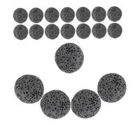 SOLUSTRE Pietre di Naturali Nero 20 Diffusione Portatile per Diffusore di Aromi per Casa e Viaggio