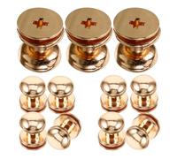 SOLUSTRE Pomelli Mini Design in Lega di Zinco Oro 50 e Facile Installazione, Manopole Leggere e Resistenti per Scatole per Piccoli
