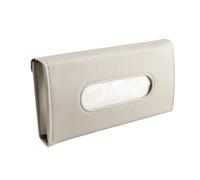 SOLUSTRE Porta Fazzoletti per Parabrezza Auto in Pu Clip in Pelle Resistente, Scatola Appendibile per Ombreggiante, Accessorio Pratico per Interni Auto e Soggiorno