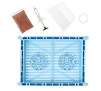 SOLUSTRE Porta Incenso in Legno Piccolo Vassoio Piatto, Set Manuale per Bastoncini Profumati, Accessorio per Profumazione Casa per Yoga e Meditazione Colore Casuale