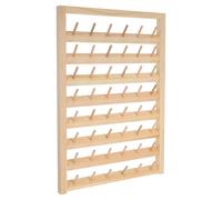SOLUSTRE Porta Rocchetti di Filo in Legno Leggero e Facile da Assemblare, Supporto da Parete per Cucito e Progetti di Quilting 48 Assi in bambù
