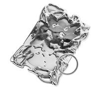 SOLUSTRE Portachiavi di Fotogramma Foto Elettroplativo Catena Chiave Portachiavi con Foto Titolare delle Fotocarde Porta della Carta Fotografica Portachiavi Porta Anelli Argento Plastica