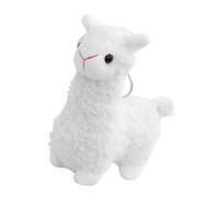 SOLUSTRE Portachiavi in alpaca Giocattoli Lussuosi Per Ragazze Portachiavi in peluche Kawaii Portachiavi Della Fattoria Figurine Di Pecore in Miniatura Agnelli Mini Peluche Corto Bianca