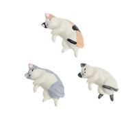 SOLUSTRE Portapenne Supporto Creativo per Manicure 3 Pezzi in Gomma a Forma di Gatto Facile da Usare e Rifinito Cura per Unghie Design Adorabile per Salone o Casa