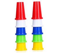 SOLUSTRE Proteggi Dita in Plastica Colorata per Cucito, Set 20 Pezzi Doppio Strato, Accessori per Lavori a Maglia e Quilting, Cappucci per Spilli Colorati
