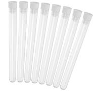SOLUSTRE Provette Contenitore Portatile 100 Tappo in Plastica Trasparente per Aghi da Cucito e Piccoli Oggetti per Casa e