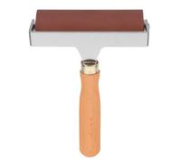 SOLUSTRE Rullo per Pittura in Gomma e Legno per Stampa Colla, Resistente e Maneggevole, per Tecniche di Stampa e Applicazioni Creative
