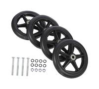 SOLUSTRE Ruote Anteriori Per Sedia a Rotelle 6 Pollici Set Da 4 Pezzi, Ruote Sostitutive Resistenti All'usura Facile Montaggio, Accessori Per Sedie a Rotelle Anziani e Pazienti