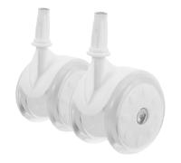 SOLUSTRE Ruote di Ricambio in Plastica e Gomma 2 Pezzi per Girello per Scorrimento Regolare e Facile Sostituzione