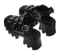 SOLUSTRE Sandali Donna con Borchie Stile Punk Platform Scarpe Romane con Grosso e Suola Spessa Antiscivolo Scarpe Estive con Design per Passeggiate e Occasioni Casual
