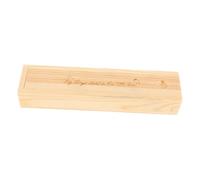 SOLUSTRE Scatola in Legno per Conservare Oggetti e Ricordi del Ragazzo Ragazza con Coperchio Design Impronta Piede per Test di Gravidanza in Cameretta Beige