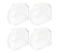 SOLUSTRE Scatole Trasparenti in Plastica per Orologi 4 Pezzi, Custodie Eleganti e Pratiche, per Uso Domestico da Viaggio