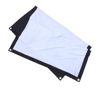 SOLUSTRE Schermo per Proiettore 60 Pollici 16:9 in Poliestere Pieghevole Bordo Nero 3cm e Custodia per Ufficio e Chiesa Facile da Riporre