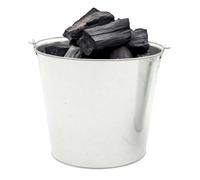 SOLUSTRE Secchio in Ferro Argento per Bruciare Carta Manico Design Semplice, Multi-funzione per Preghiere e Benedizioni, Contenitore Pratico per Cenere