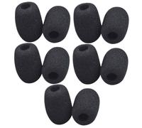 SOLUSTRE Set 10 Pezzi Coperture Per Microfono Mini in Schiuma Protezione Per Microfono a Bavero Headset Per Fiere Conferenze e Ambienti Rumorosi