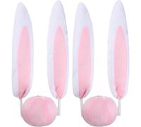 SOLUSTRE Set 2 Decorazioni per Auto a Forma di Orecchie di Coniglio, Ornamenti Creativi per Esterni, Accessori per Veicoli per L’anno del Coniglio e Anno