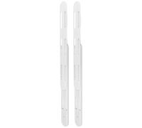 SOLUSTRE Set 2 Pezzi Contenitori Guide Scorrevoli in Abs Resistenti per Cucina e Camera da Letto, Organizer Multifunzione Bianco, Facile da Installare e Durevole