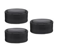 SOLUSTRE Set 3 Cuscini Espositore per Orologi in Pu Nero, Supporti Porta Braccialetti e Gioielli, Cuscini Portagioie Leggeri e Morbidi per Collezionisti e Uso Professionale