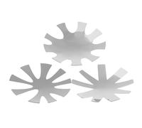 SOLUSTRE Set 3 Pezzi di Modelli in Acciaio Inossidabile per Manicure, Facili da Usare, per Gel per Unghie e Uso Professionale o Fai da Te a Casa