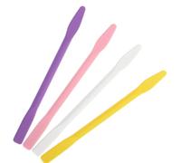 SOLUSTRE Set 4 Bastoncini in Silicone per Miscelare Resina ed Epoxy, Facili da Trasportare, Lunghi 10 Cm, per Maschere Viso Fai da Te e Attività Creative