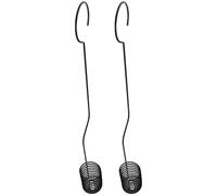 SOLUSTRE Set da 2 Ganci Appendini per Piante Aeree in Ferro Nero, Robusti e Facili da Usare, per Decorazioni in Ufficio e Supporto per Tillandsia