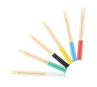SOLUSTRE Set Da 6 Paia Bacchette Per Batteria Professionali in Legno D'acero 5a Antiscivolo Colorate Per Batterie Acustiche e Elettroniche, Resistenti e Leggere, Per Musicisti e Studenti