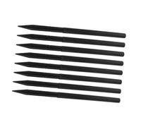 SOLUSTRE Set da 8 Estensione Installazione Rapida Senza Attrezzi Paletti per Lampade Solari da Giardino in Plastico Nero Picchetti per Suolo per Giardino e Cortile