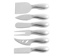 SOLUSTRE Set di 6 Pezzi Coltelli per Formaggio in Acciaio Inossidabile Manico Bilanciato e Sicuro, per Tagliare Burro e Formaggi in Cucina