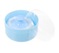 SOLUSTRE Set Porta Talco con Piumino Morbido per Ragazzo Ragazza, Plastico Resistente, Applicatore Soffice per Uso Casa e Dopo Bagno, Riduce Perdita Polvere, 2 Pezzi