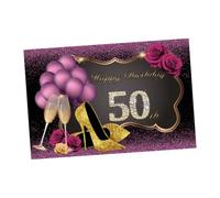 SOLUSTRE Sfondo in e 3d Fotografico Vinile Compleanno per Leggero Design Calice Tacchi 210x150cm per Feste Ricordo