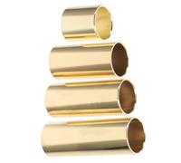 SOLUSTRE Slide per Chitarra in Metallo Set 4 Pezzi Anello Scorrevole e Protezione per Dita, Bastoncini per Chitarra Acustica ed Elettrica, Accessori Professionali per Blues e Country