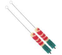 SOLUSTRE Spazzola la Pulizia del Piccolo 2 Pezzi Kit per Strumenti Musicali Flauto Ottavino Set Pulizia Morbida Portatile per Manutenzione e Cura Strumenti a Fiato