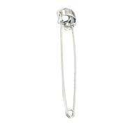SOLUSTRE Spilla Teschio in Lega Argento Stile Retrò Antico per Donna, Accessorio Decorativo per Halloween e Festa di Compleanno