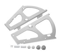 SOLUSTRE Staffa Per Mobile a Singolo Ribaltabile Per Scarpiera Da Casa, Supporto Resistente Design Monostrato, Set 2 Pezzi Per Armadietti e Contenitori Scarpe Girevoli