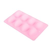 SOLUSTRE Stampo in Silicone per Dolci a Forma Ovale 8 Cavità, Resistente e Non Facile da Deformare, fare Caramelle e Cioccolatini di Pasqua Colore Casuale