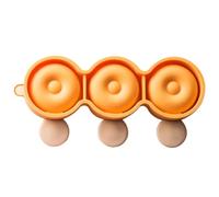 SOLUSTRE Stampo in Silicone per Ghiaccioli a Forma di Ciambella 3 Pezzi, Facile da Pulire e Multiuso, per Preparare Gelati Fatti in Casa in Cucina