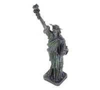 SOLUSTRE Statua Della Libertà in Resina Decorativa Piccola Per Acquari e Ufficio, Ornamento Architettonico Souvenir Dagli Stati Uniti Per Giardino e Scrivania