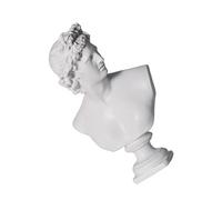 SOLUSTRE Statua Mitologica in Resina David Bianca Decorazione Casa Scultura Mitologia Greca Idea Regalo per Compleanni e Inaugurazioni Soprammobile